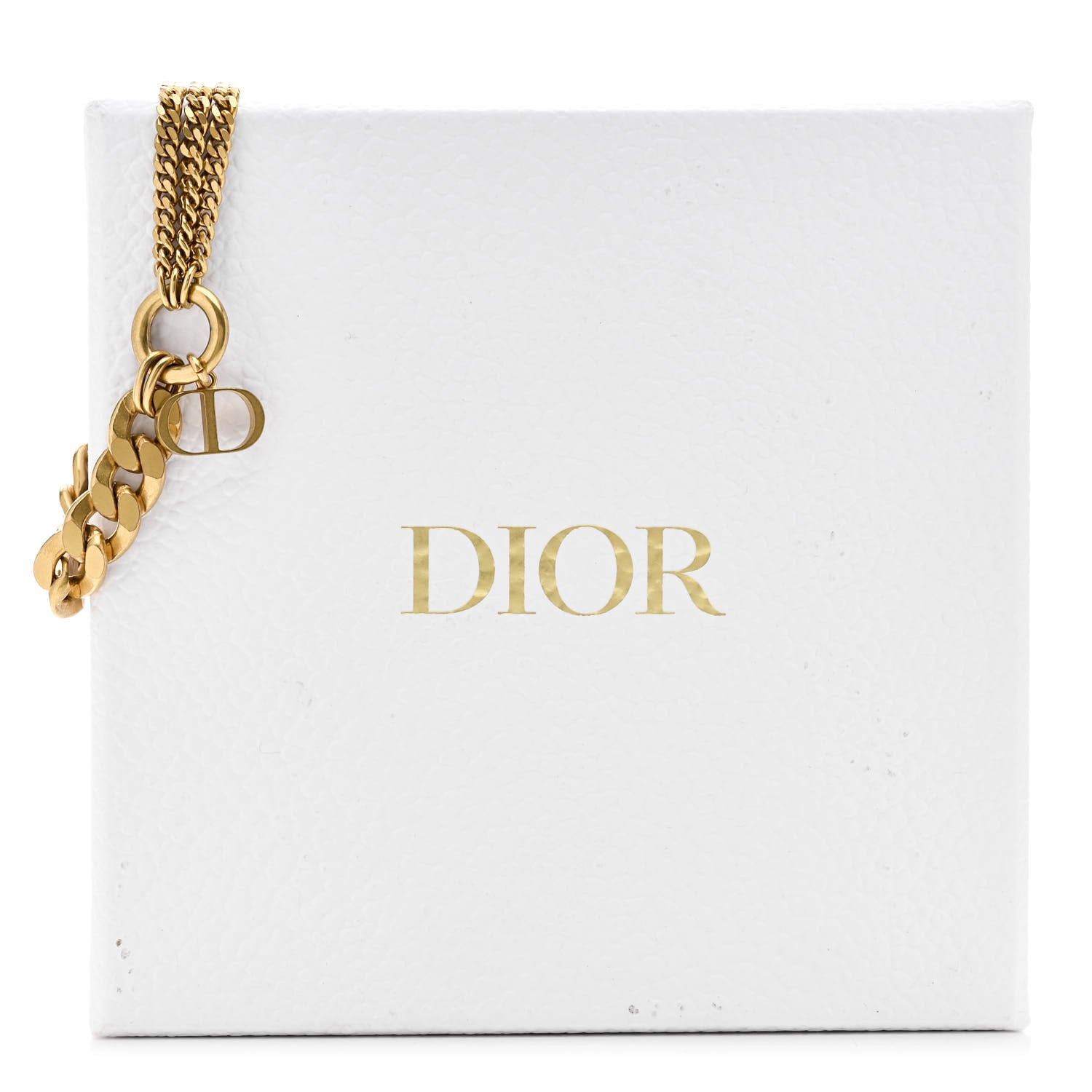 Christian Dior Metal 30 Montaigne Multi Strand Chain Bracelet Gold 5 of 5