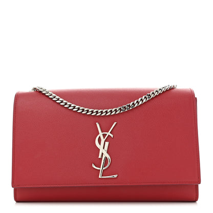 Saint Laurent Grain De Poudre Medium Monogram Kate Satchel New Lipstick 1 of 10
