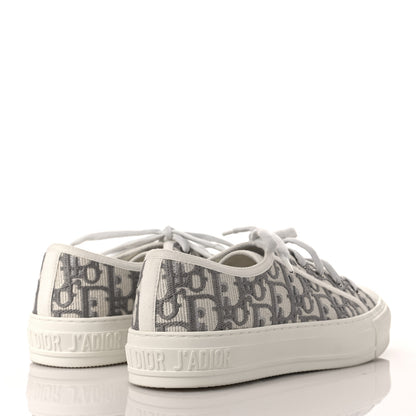 Christian Dior Canvas Oblique Walk'N'Dior Low Top Sneakers 37.5 Grey Stone 4 of 9