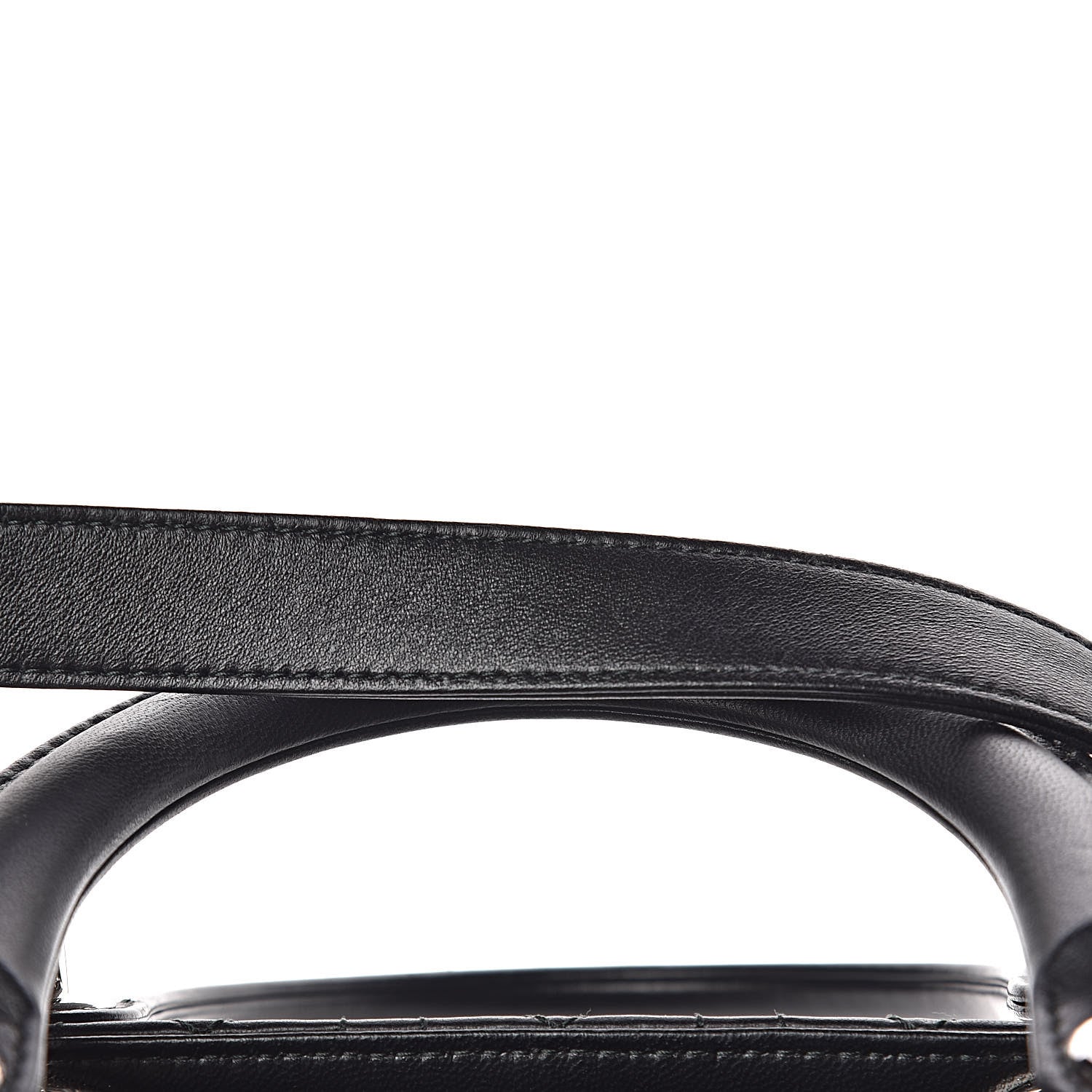 Christian Dior Lambskin Cannage Medium Lady Dior Black 12 of 13