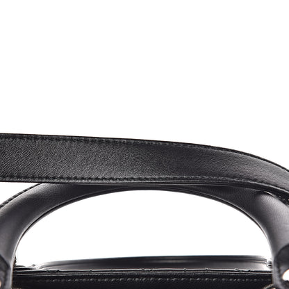 Christian Dior Lambskin Cannage Medium Lady Dior Black 12 of 13