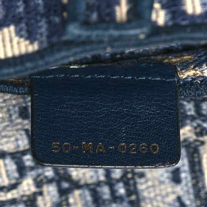 Christian Dior Oblique Slim Saddle Pouch Blue 7 of 11