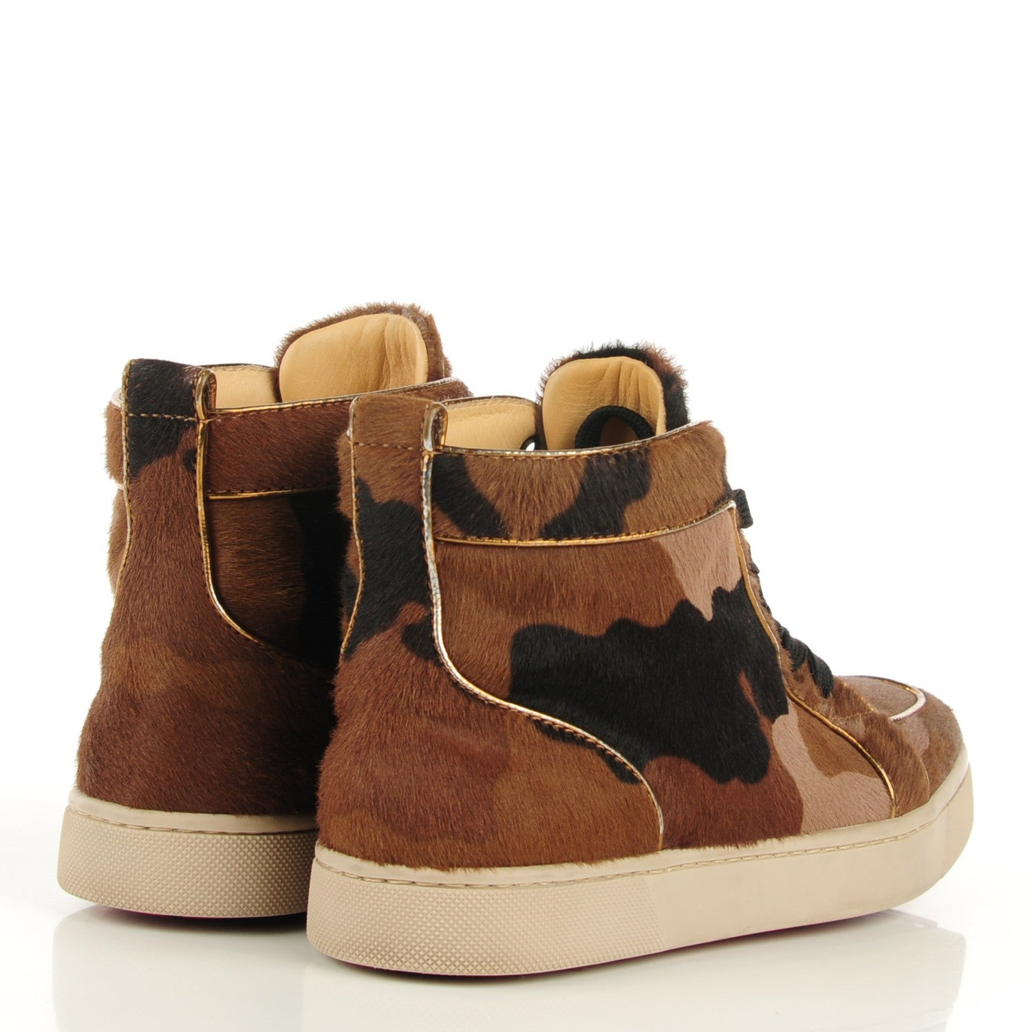 Christian Louboutin Pony Hair Camo Rantus Orlato Flat Sneakers 37 4 of 8
