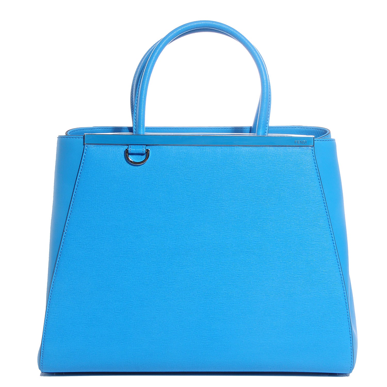 Fendi Vitello Elite Medium 2Jours Tote Maldives 1 of 9