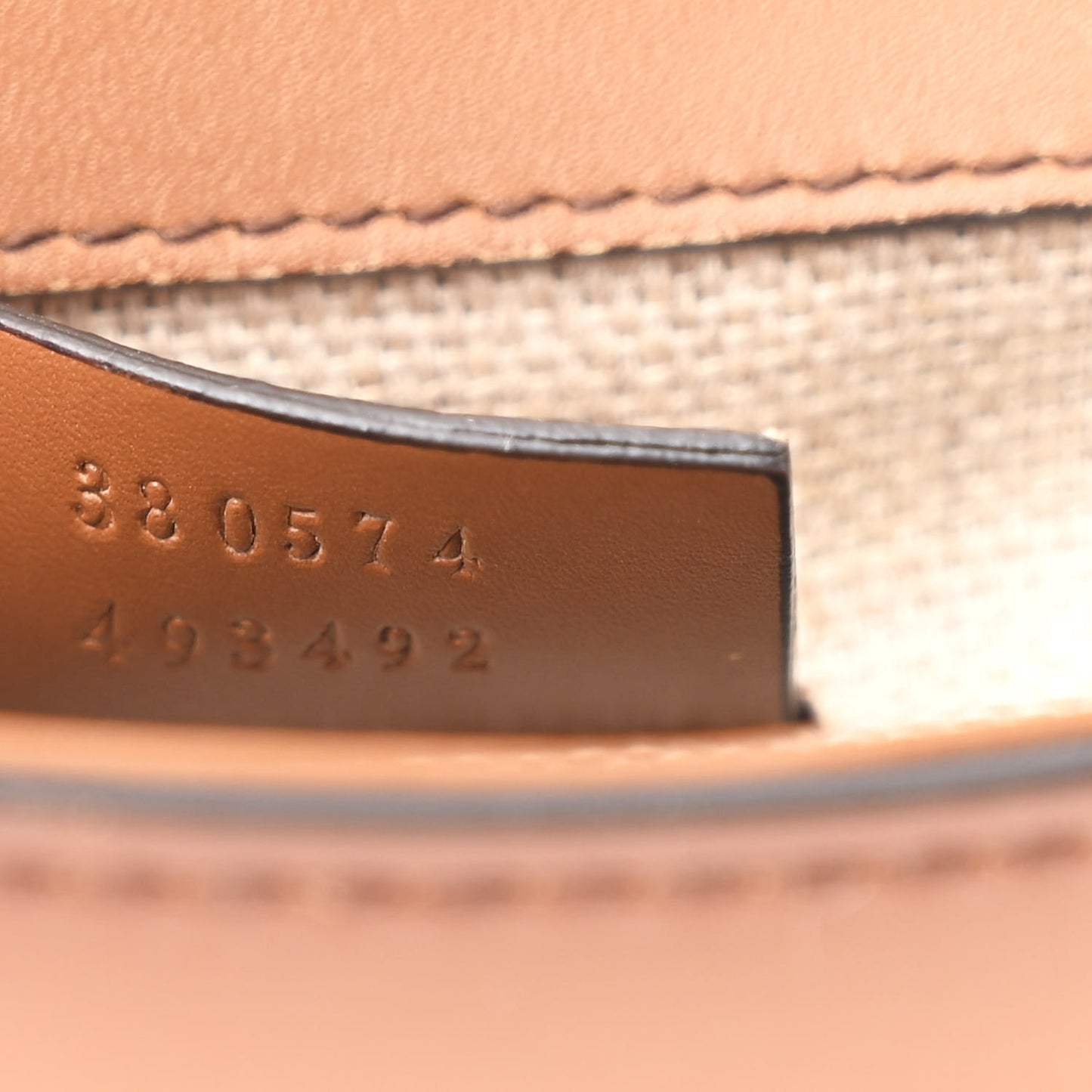 Calfskin Small Lady Web Shoulder Bag Cuir