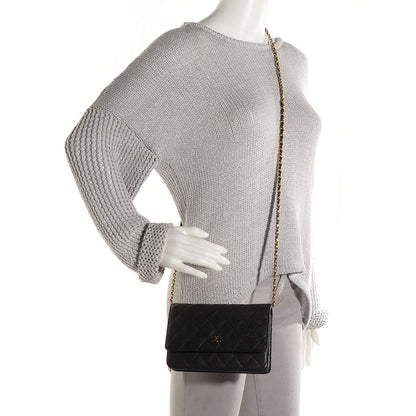 Chanel Caviar Quilted Wallet On Chain WOC Black 2 of 9
