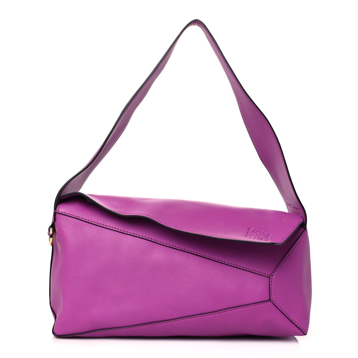 Loewe Calfskin Puzzle Hobo Bright Purple 1 of 9