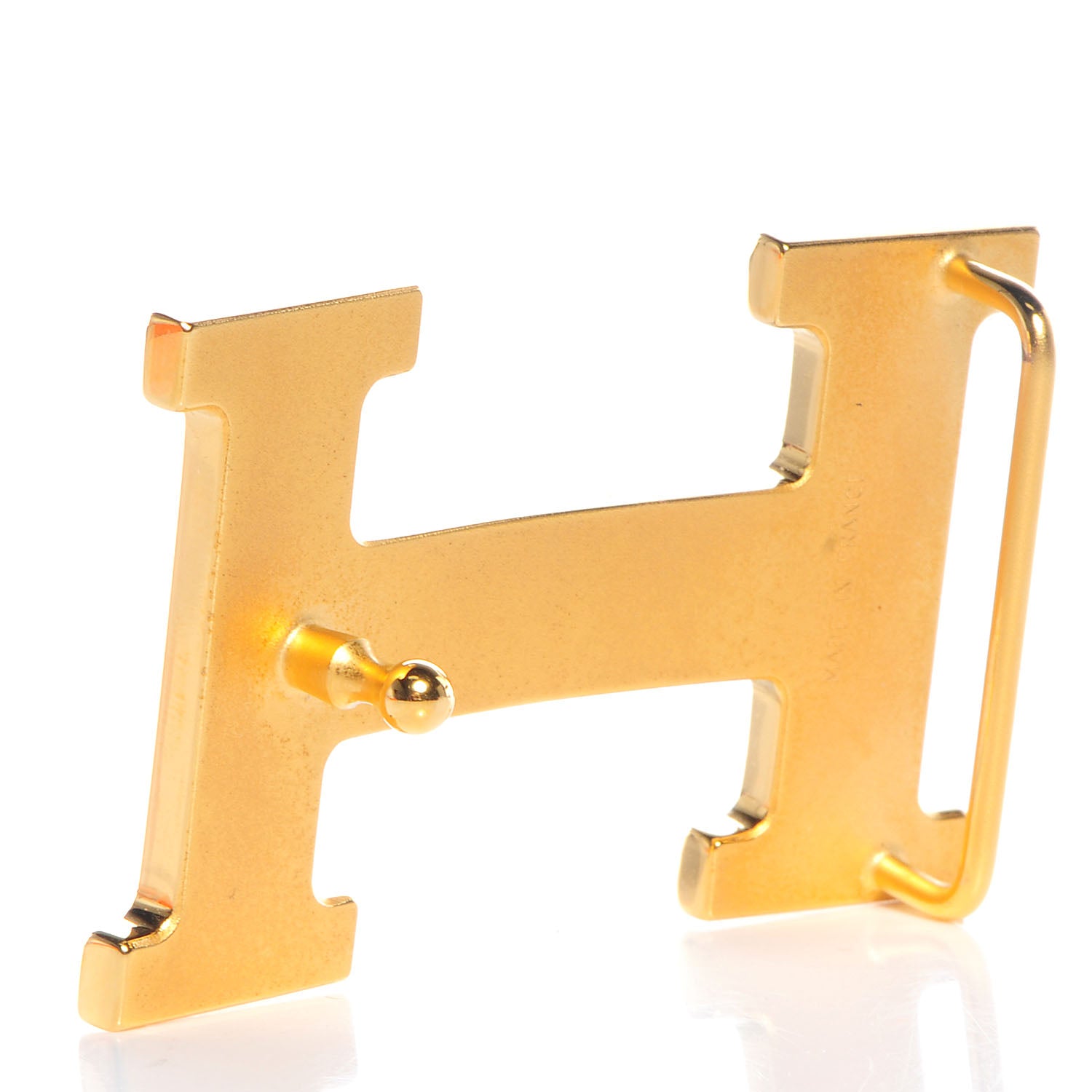 Hermes 32mm Polished Constance H Belt Buckle Gold Plated 2 of 5