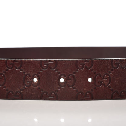 Gucci Guccissima Square G Belt 85 34 Brown 6 of 9
