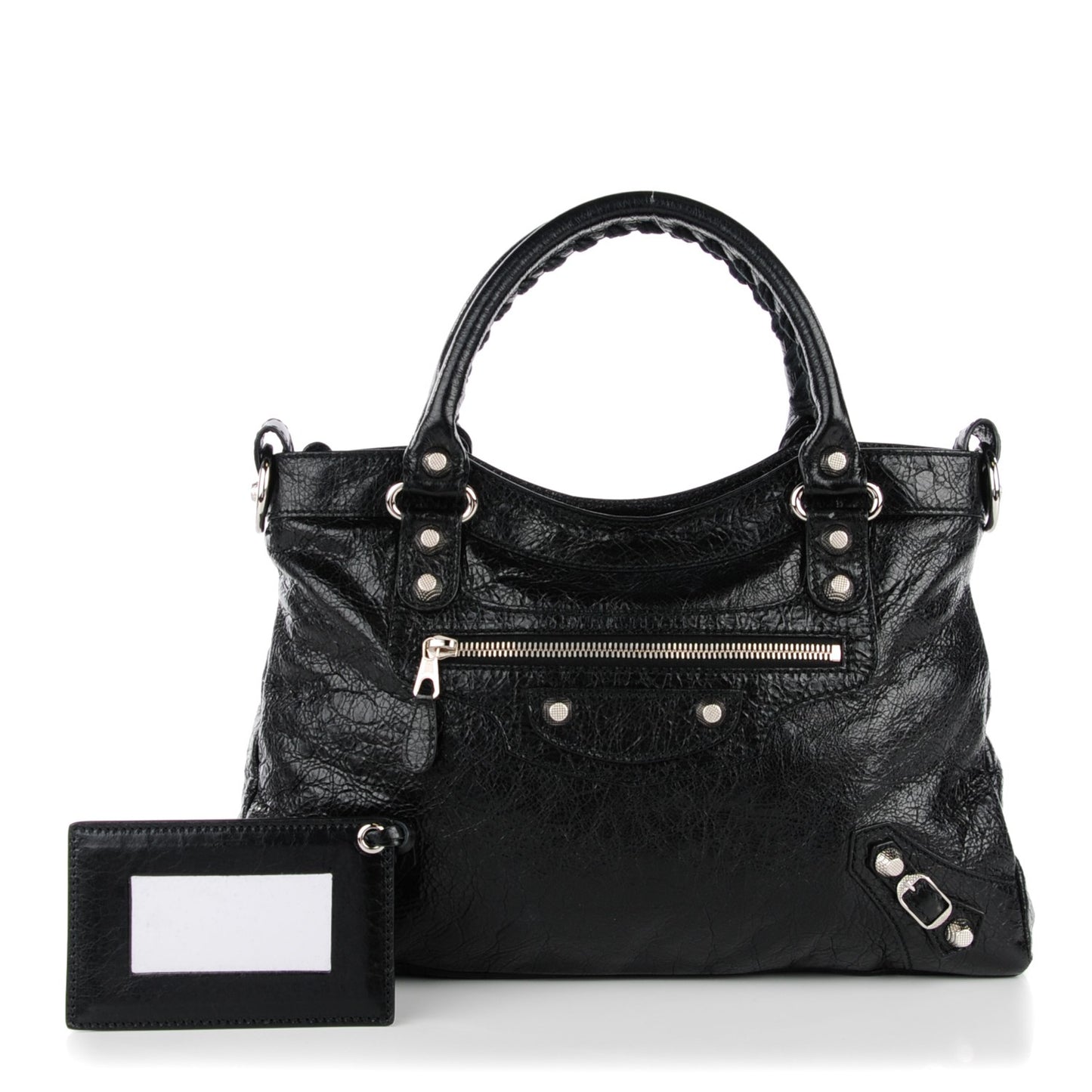 Agneau Giant 12 Silver Hardware Town Black