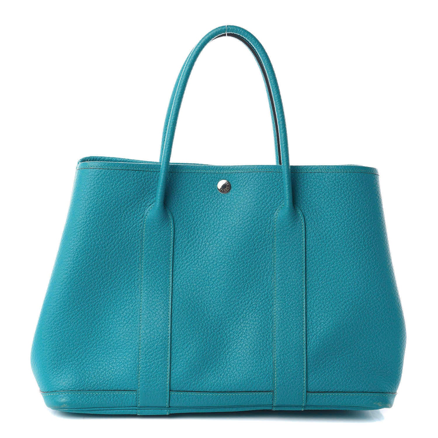 Hermes Vache Country Garden Party 36 MM Turquoise 1 of 9