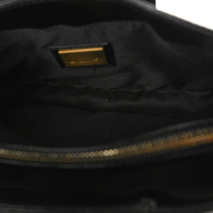 Fendi Patent Stamp Calfskin Shadow Shoulder Bag Black 6 of 11