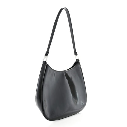 Prada Spazzolato Cleo Shoulder Bag Black 3 of 12