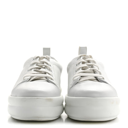 Hermes Calfskin Womens Happy Sneakers 37 White 3 of 12