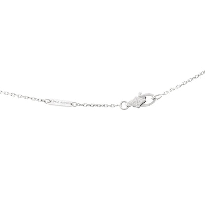 Van Cleef & Arpels 18K White Gold Diamond Mini Frivole Pendant Pave Necklace 5 of 6