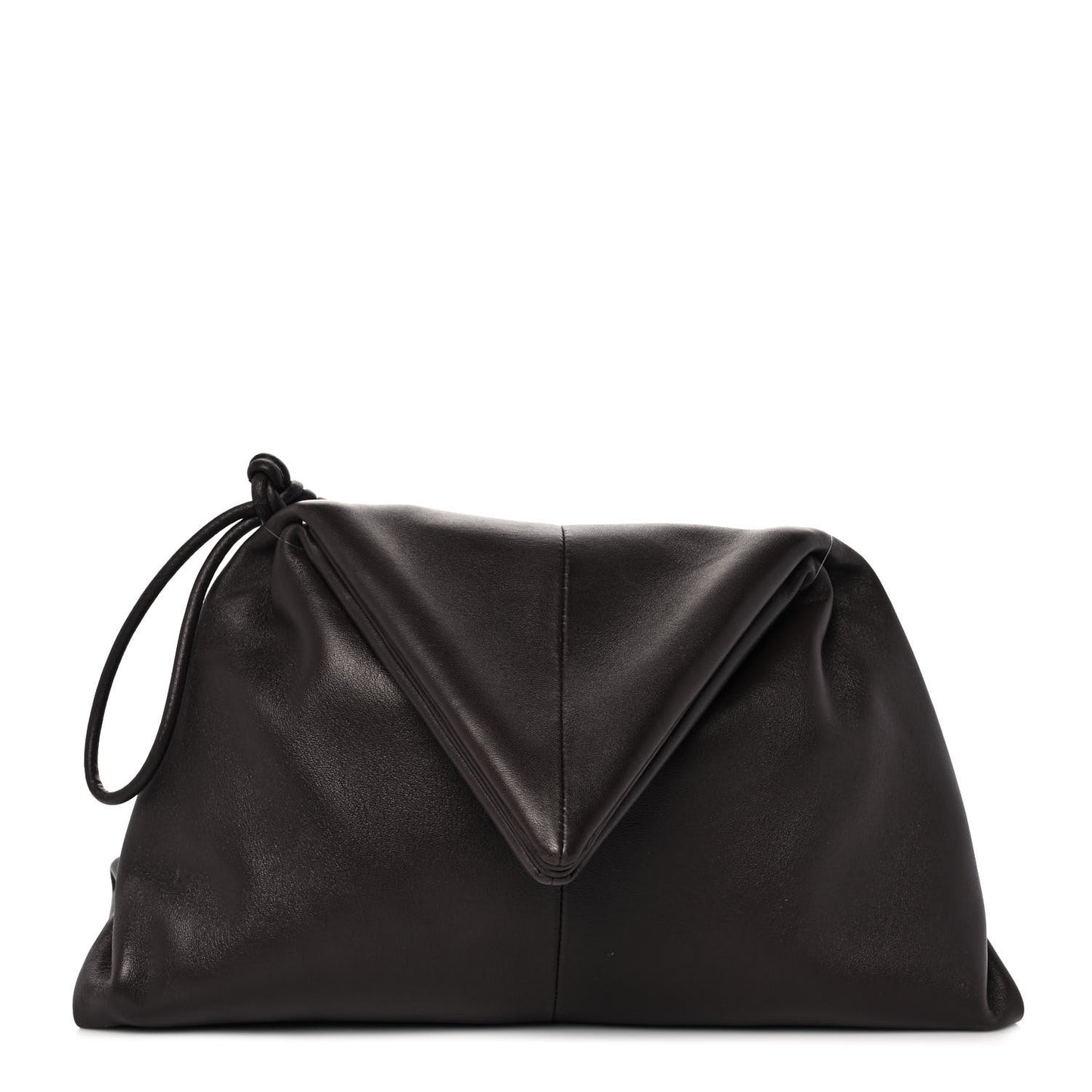 Lambskin BV Trine Clutch Fondente