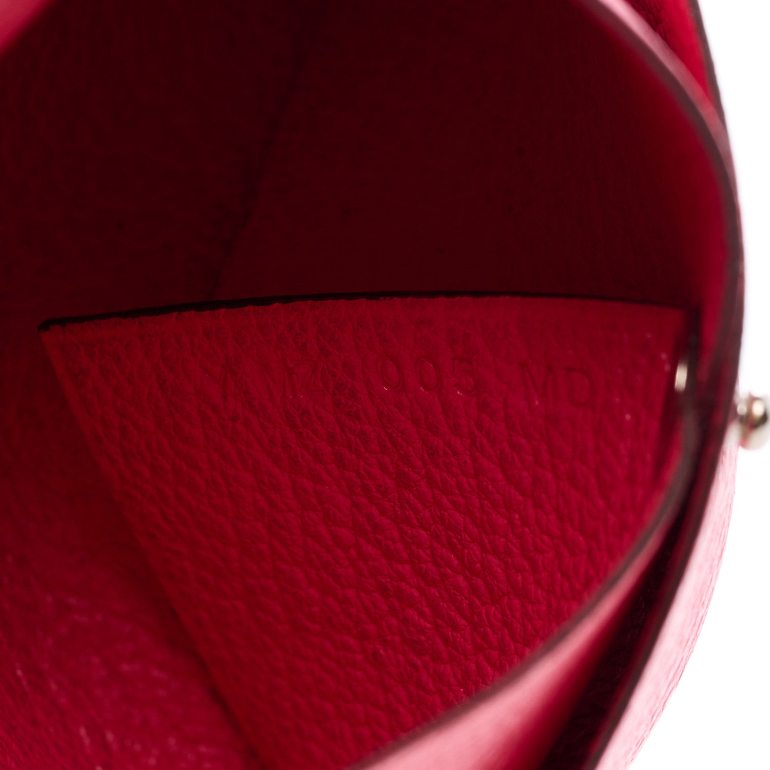 Hermes Chevre Mysore Bastia Coin Purse Rose Lipstick 7 of 7