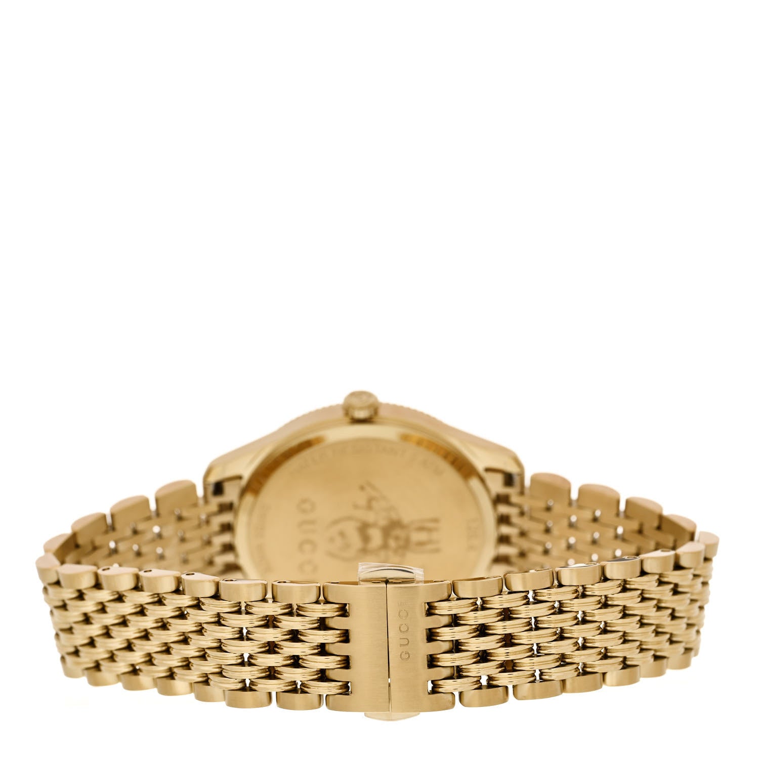 Gucci Stainless Steel 36mm G-Timeless Bee Quartz Watch Gold 3 of 4