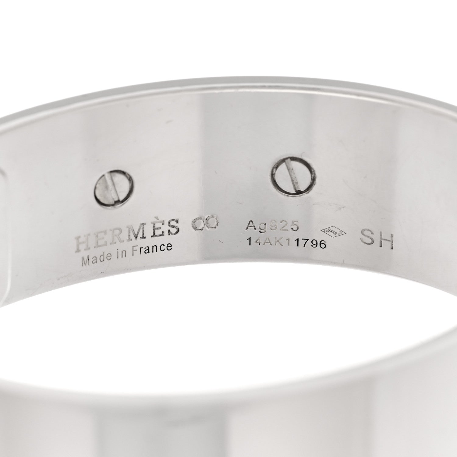 Hermes Sterling Silver MM Collier De Chien Bracelet SH 3 of 4