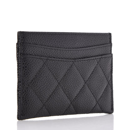 Chanel Caviar Quilted Card Holder Black 3 of 9
