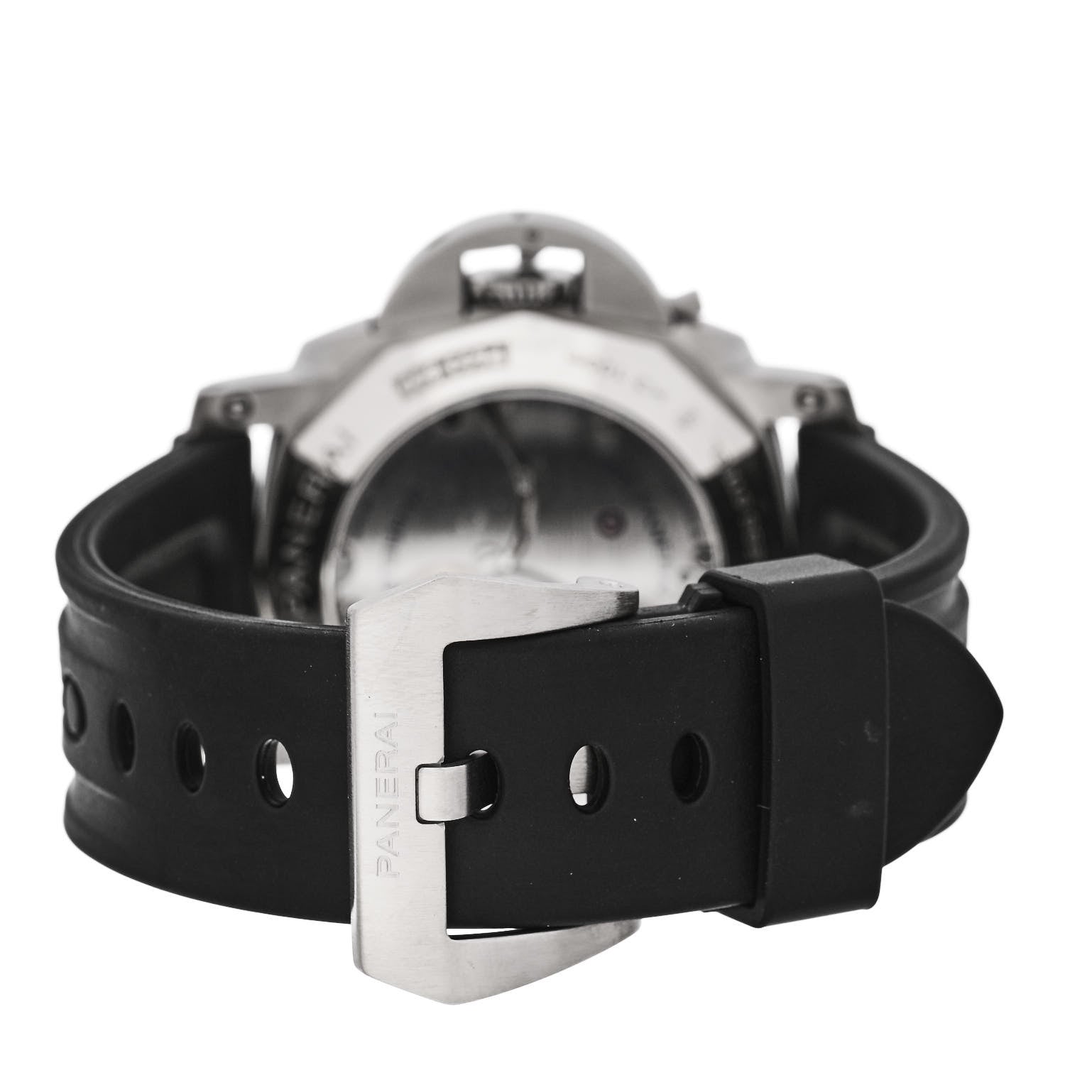 Panerai Stainless Steel Rubber 44mm Luminor 1950 GMT Manual Winding Watch Black PAM00233 3 of 5