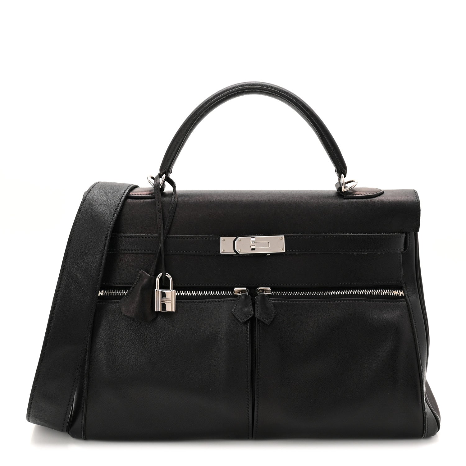 Hermes Swift Lakis Kelly 35 Black 1 of 11