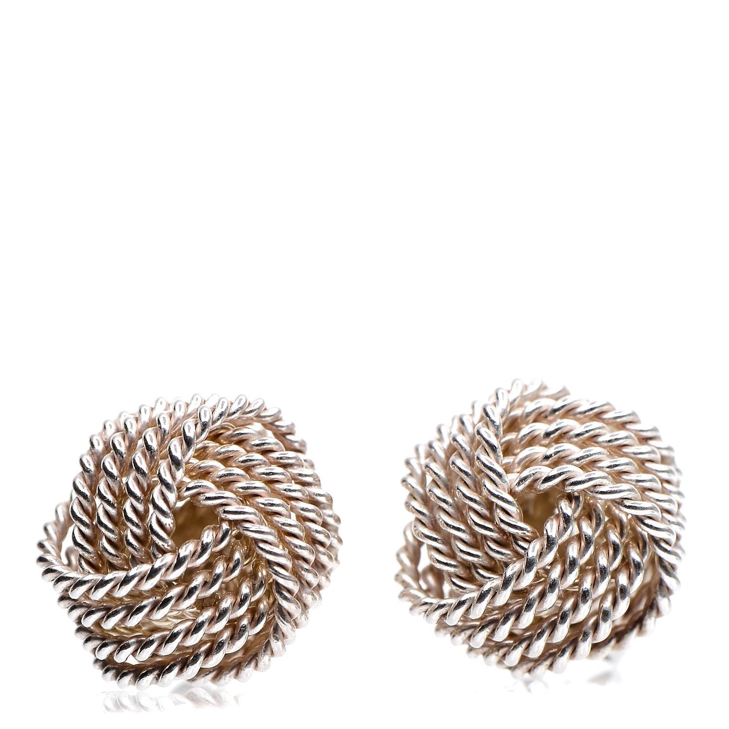 Sterling Silver Twist Knot Earrings