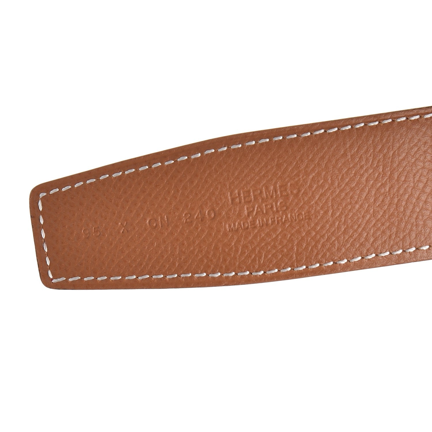 Hermes Epsom Swift 32mm H Belt 95 Gold Capucine 7 of 7