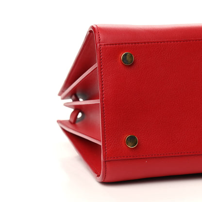 Saint Laurent Calfskin Small Sac De Jour Vermillion 8 of 9