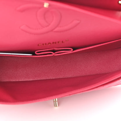 Chanel Caviar Quilted Medium Double Flap Dark Pink 4 of 10