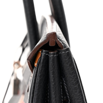 Hermes Fjord Barenia Crinoline Club Birkin 35 Bleu Indigo 11 of 13