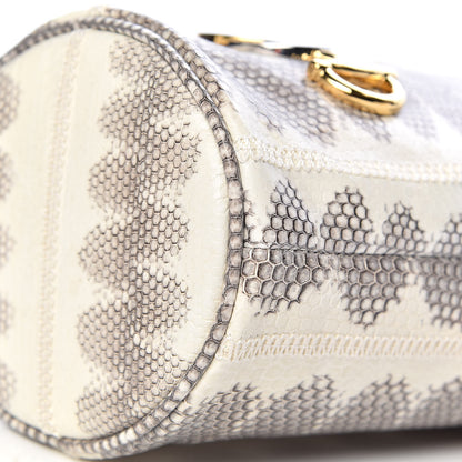 Gucci Snakeskin Mini Zumi Bucket Bag Grey 8 of 10