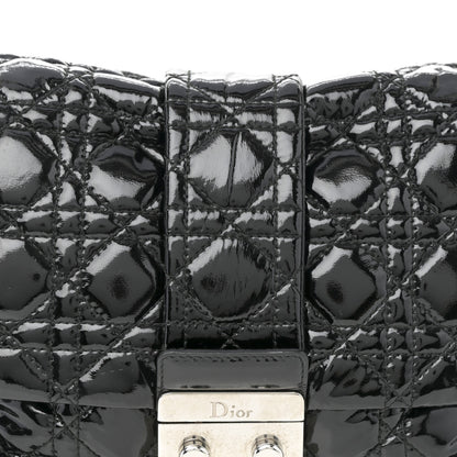 Christian Dior Patent Cannage New Lock Flap Black 25 of 34
