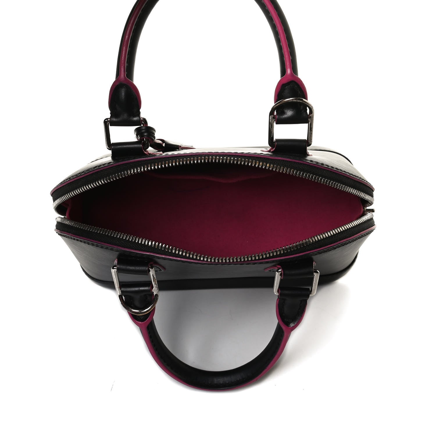 Louis Vuitton Epi Alma BB Black Hot Pink 5 of 17