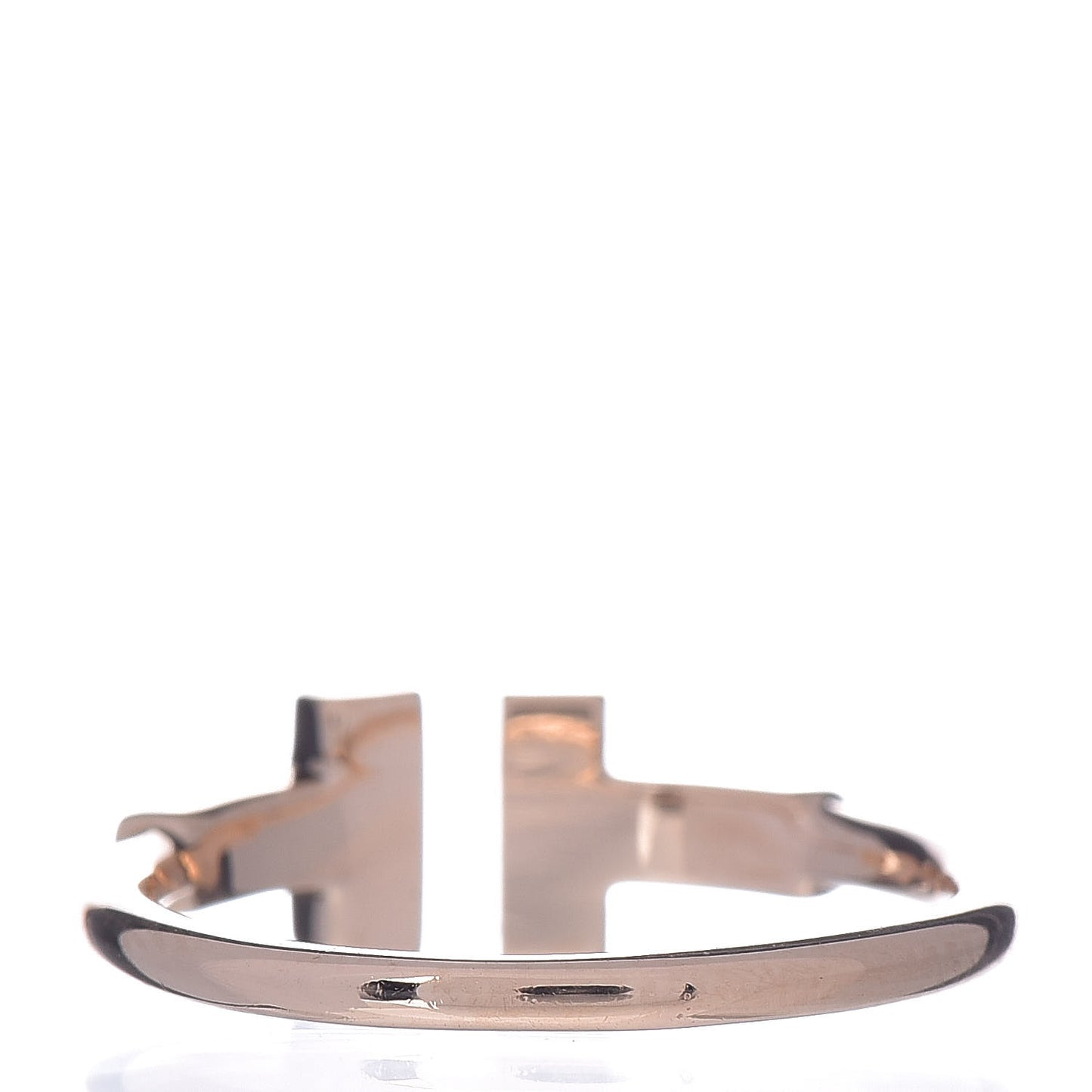 18K Rose Gold Diamond T Wire Ring 47 4.25