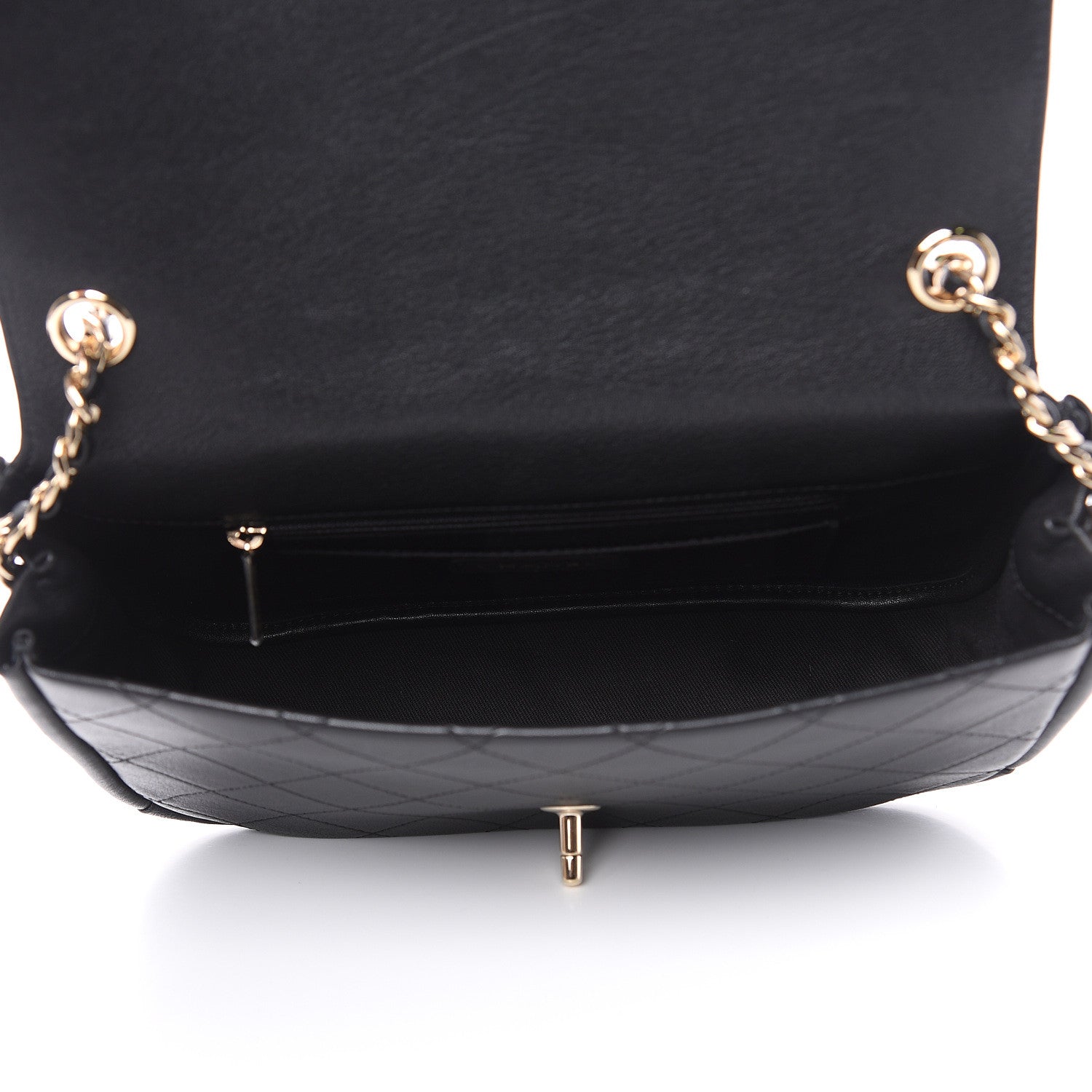Chanel Goatskin Stitched Medium Casual Trip Single Flap Black 5 of 9