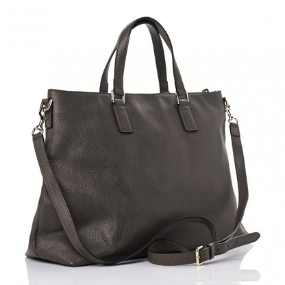 Gucci Calfskin Large Bamboo Tassel Top Handle Tote Brown 3 of 19