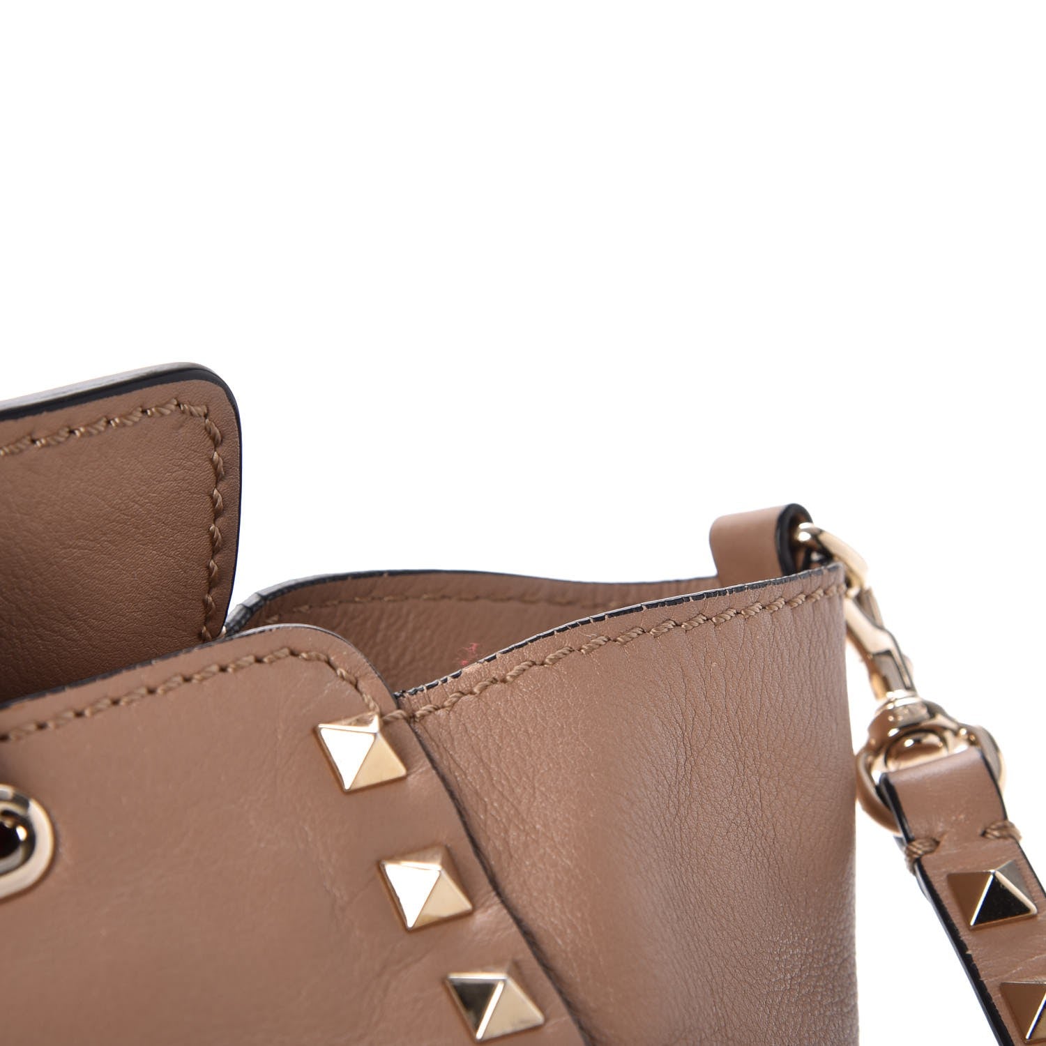 Valentino Garavani Vitello Small Rockstud Tote Alpaca 12 of 13