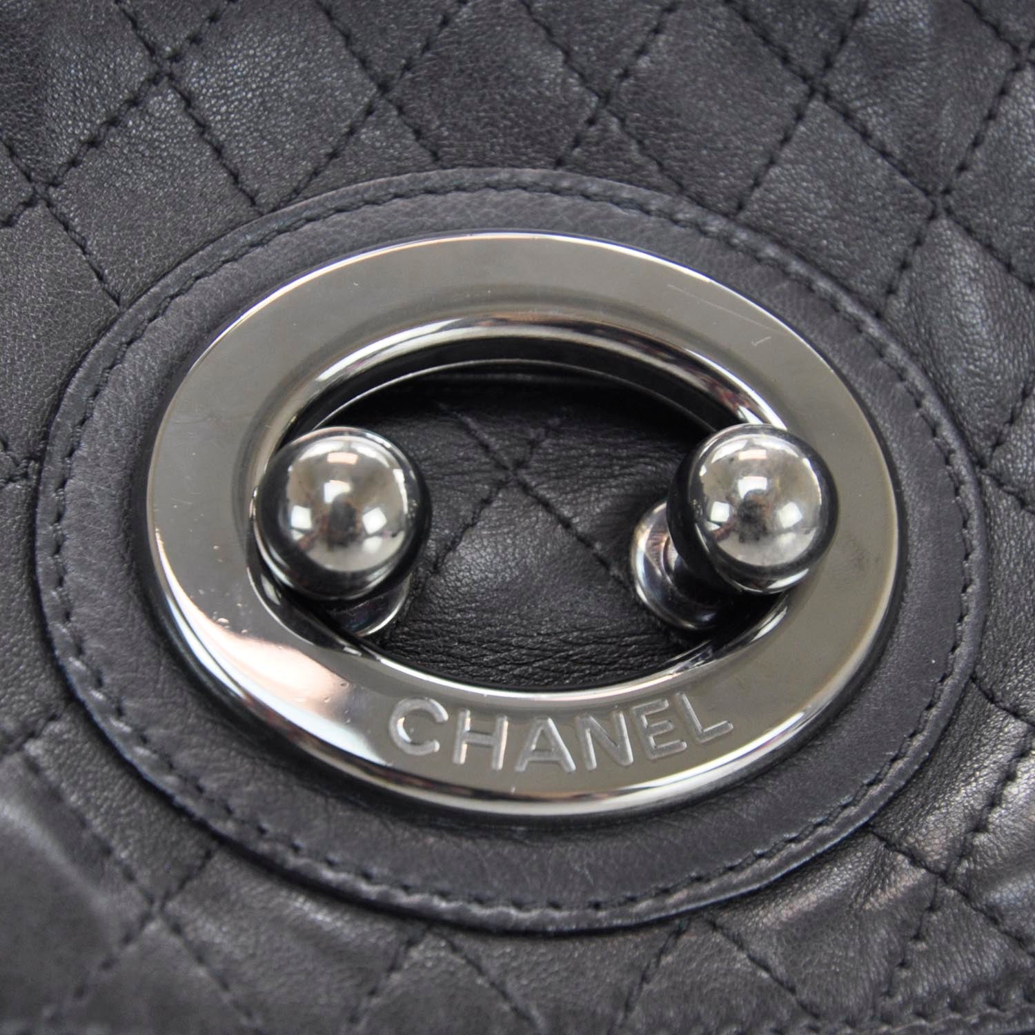 Chanel Lambskin Quilted New Lock Flap Black 7 of 10