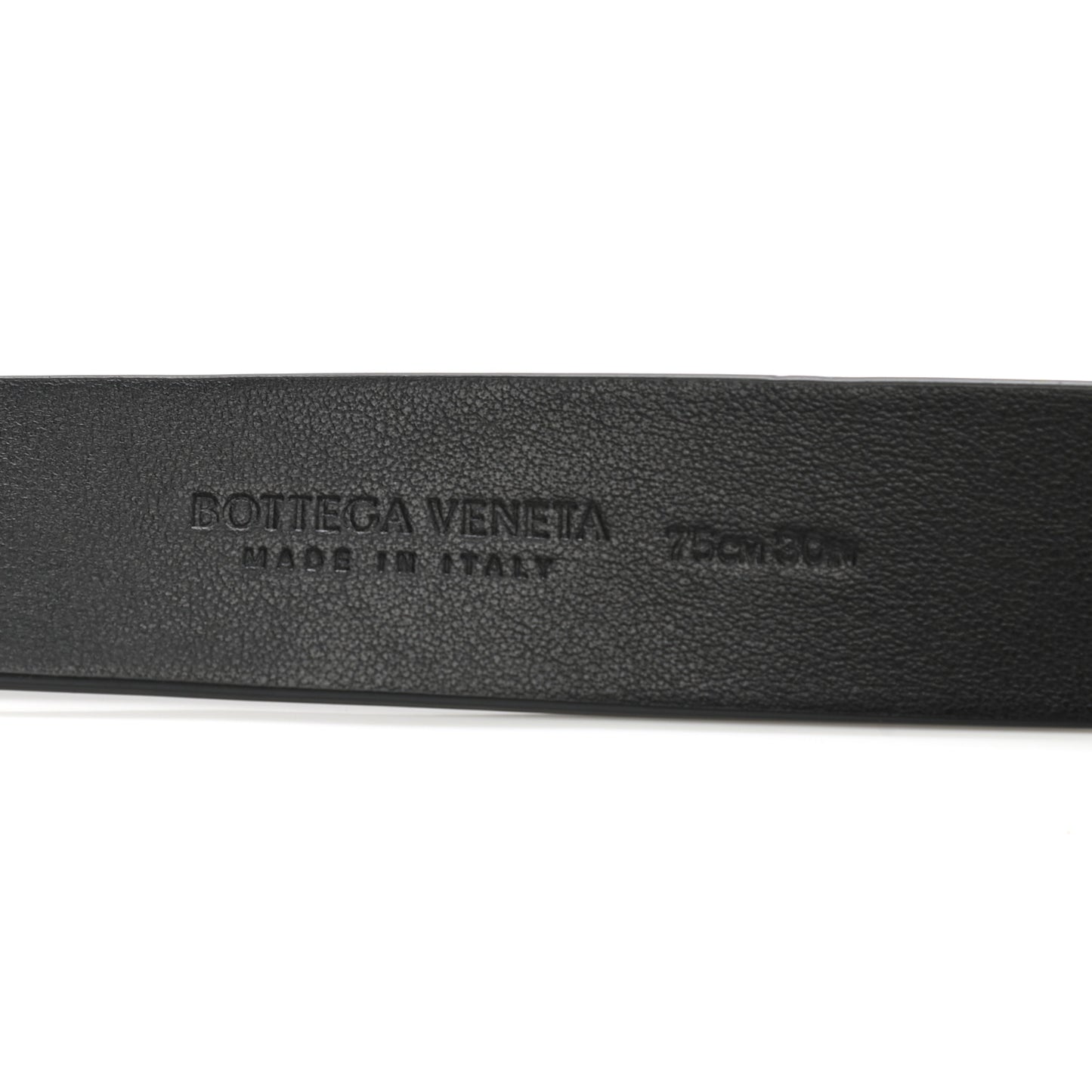 Calfskin Triangle Belt 75 30 Black