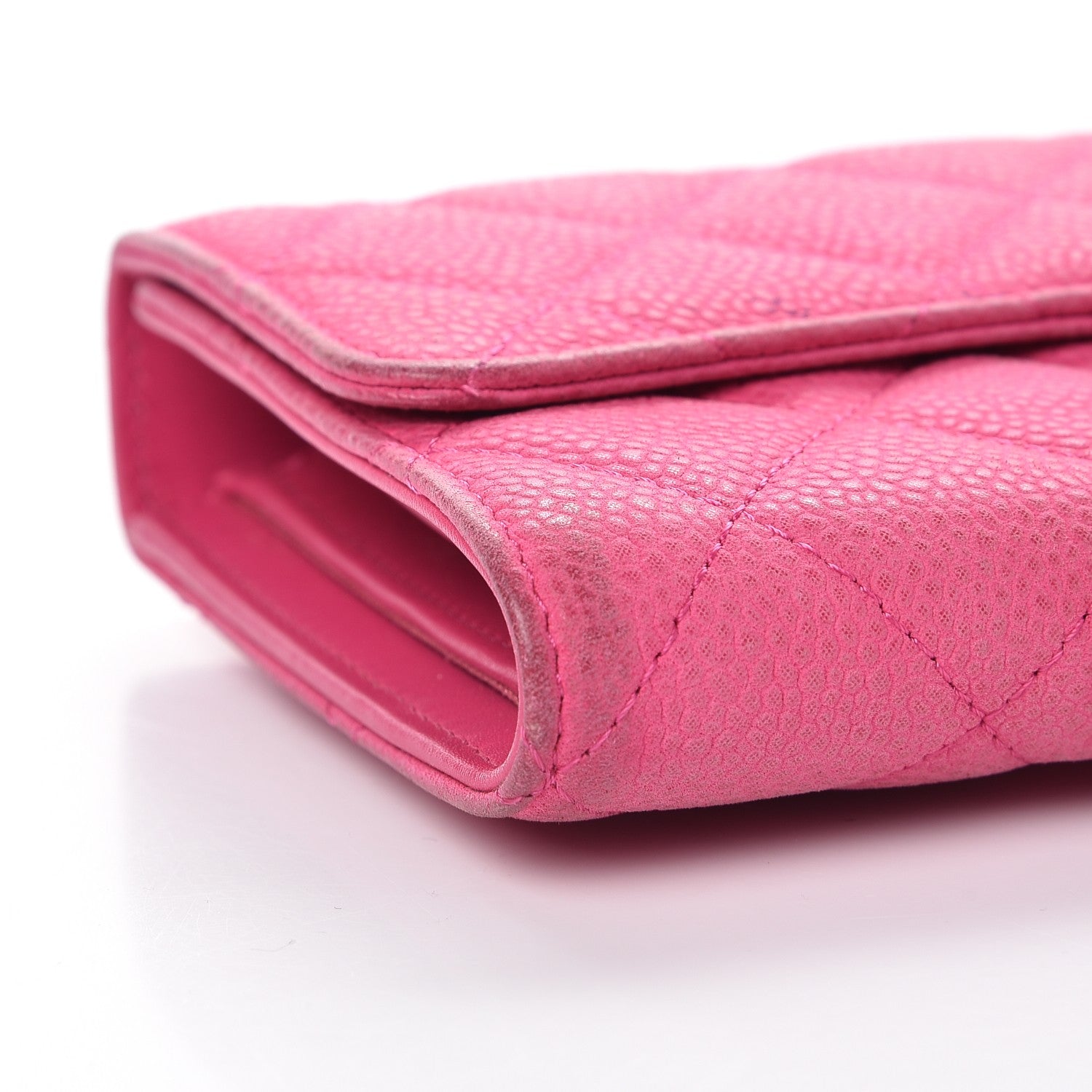 Chanel Iridescent Caviar Quilted Large Flap Wallet Pink 15 of 18