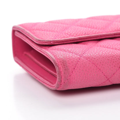 Chanel Iridescent Caviar Quilted Large Flap Wallet Pink 15 of 18