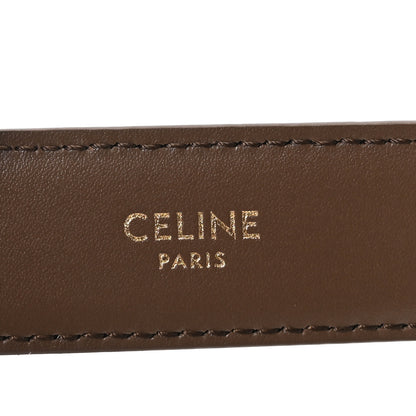 Celine Box Calfskin Small 18mm Triomphe Belt 85 34 Brown 5 of 7