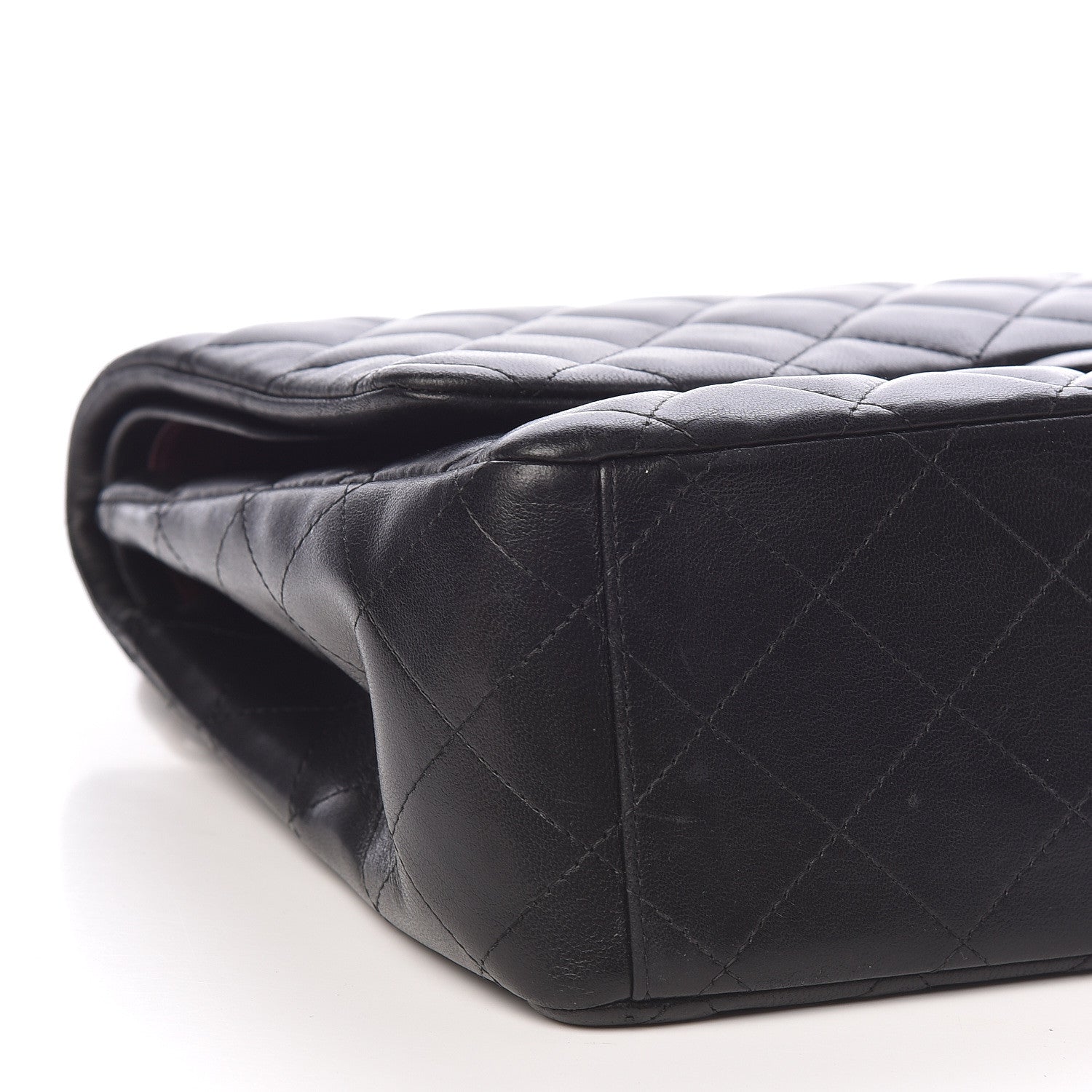 Chanel Lambskin Quilted Maxi Double Flap Black 8 of 10