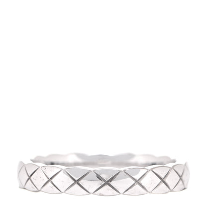 Chanel 18K White Gold Mini Coco Crush Ring 51 5.75 3 of 5