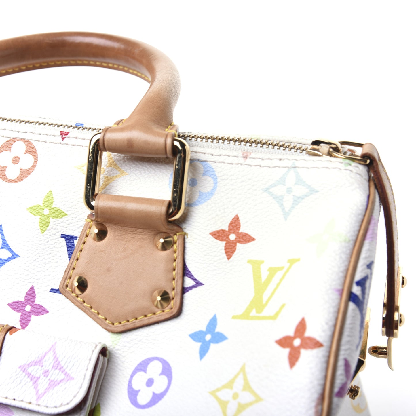 Monogram Multicolor Speedy 30 White