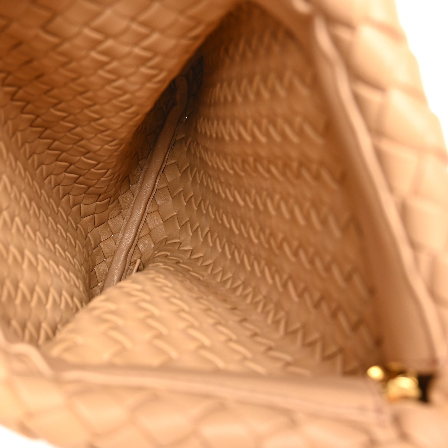 Bottega Veneta Nappa Intrecciato Crisscross Clutch Porridge 5 of 6
