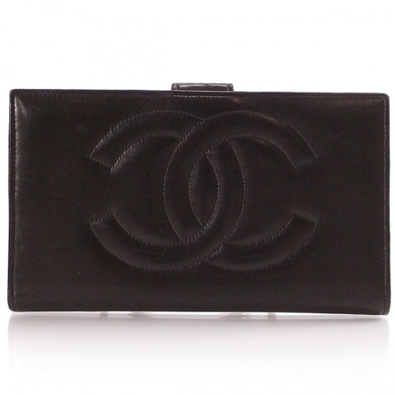 Chanel Lambskin CC Wallet Black 1 of 10
