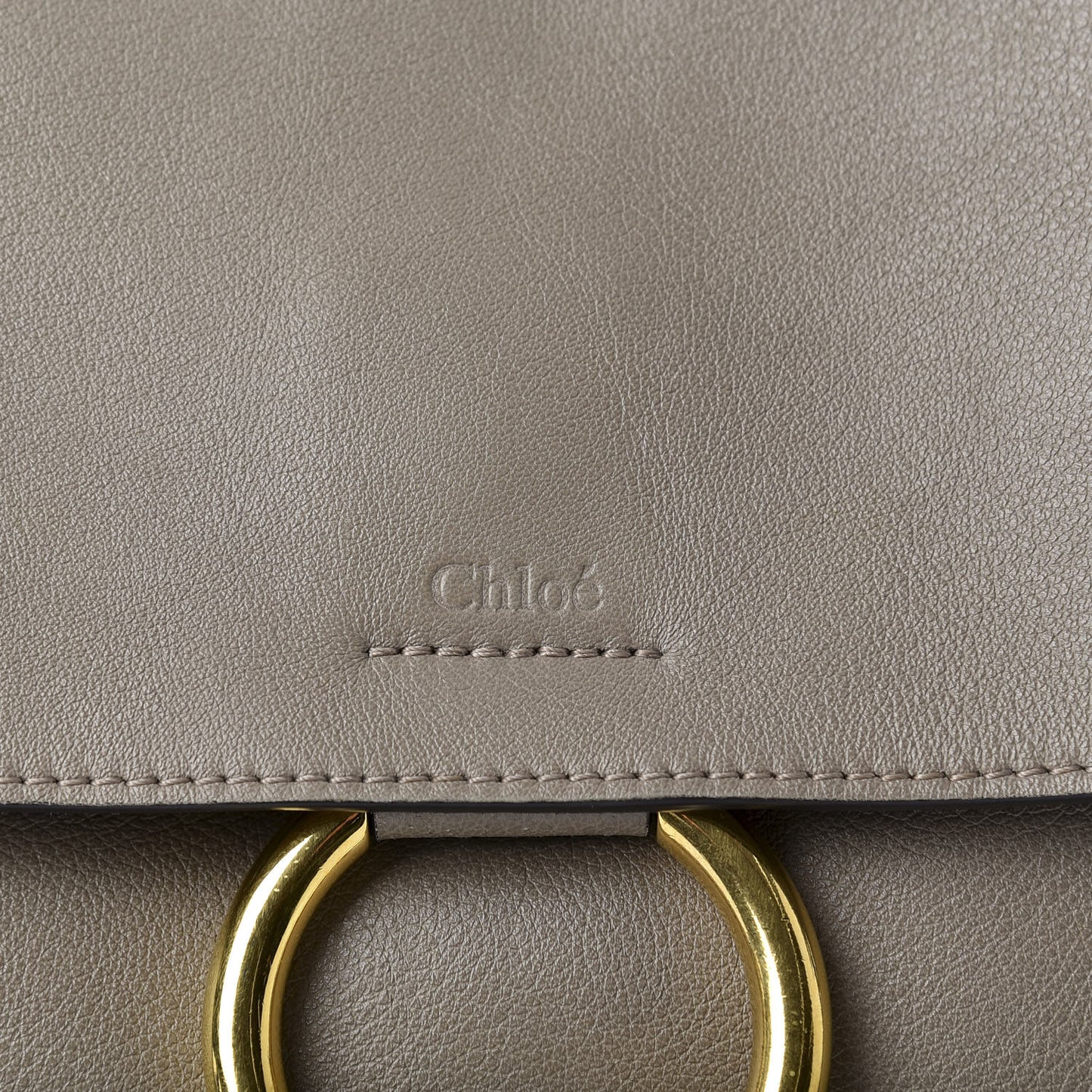 Calfskin Small Faye Day Shoulder Bag Motty Grey