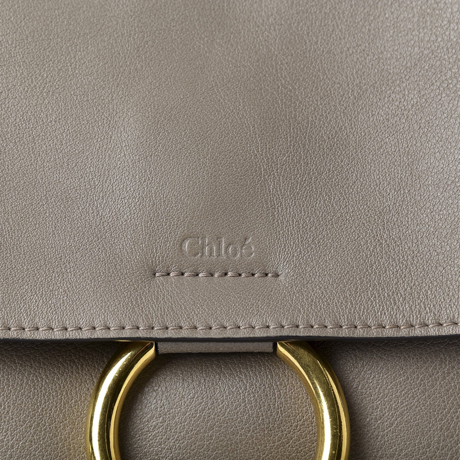 Chloe Calfskin Small Faye Day Shoulder Bag Motty Grey 17 of 19